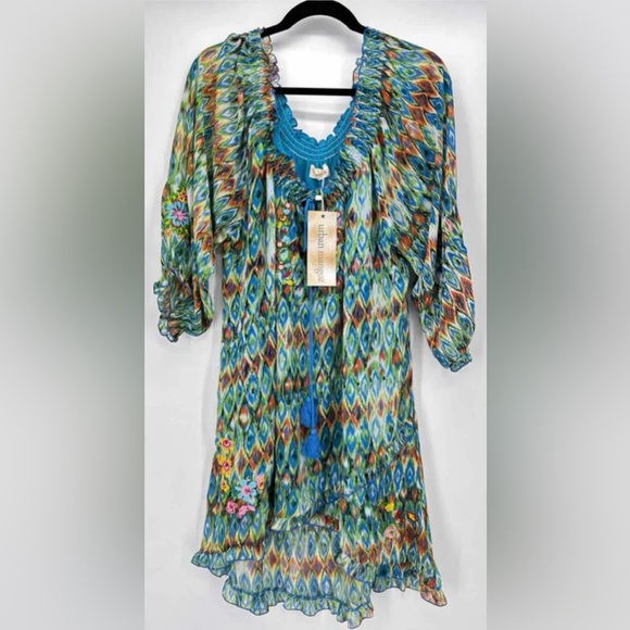 Urban Mangoz Dresses & Skirts - Urban Mangoz Peacock‎ Dress Size 2X New